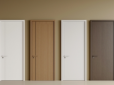 现代简约单开门 卧室门 门组合