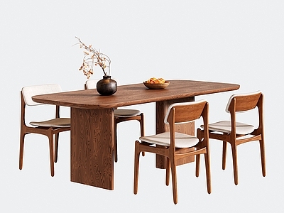 原木风餐桌椅