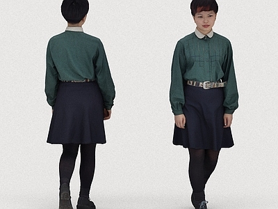 复古女人 路人行人美女