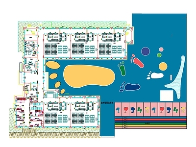 现代幼儿园 幼儿园运动场 施工图