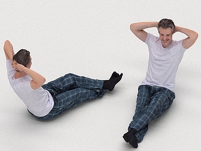 现代简约虚拟人物 路人行人帅哥