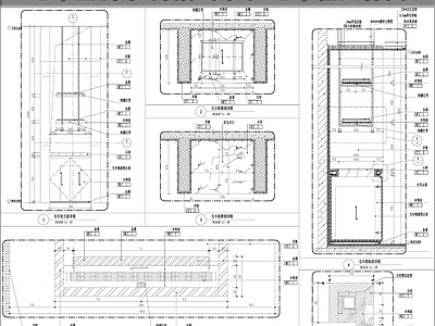 柜体节点 毛巾柜 毛巾金属架 内嵌式架子 柜子节点 施工图