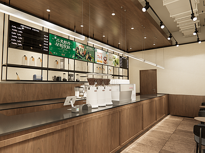现代简约咖啡厅 星巴克 咖啡店 餐厅