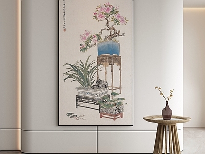 新中式玄关挂画