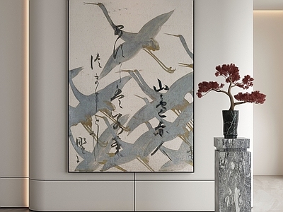 新中式玄关挂画