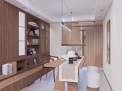 新中式书房 书房