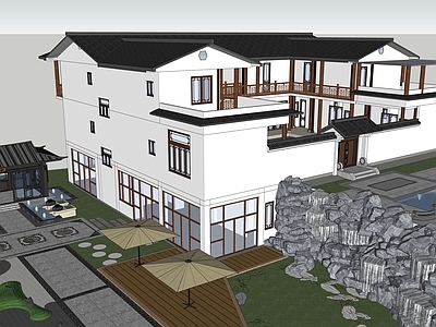 新中式民宿建筑