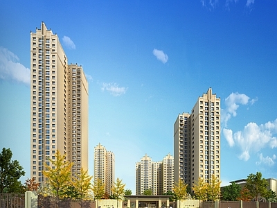 新古典主义小高层住宅楼 住宅