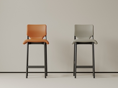 极简吧椅 现代中古吧椅 复古吧椅 极简布艺吧凳 侘寂木吧凳 金属吧凳