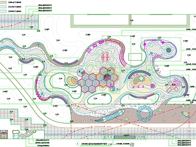 社区儿童区 儿童活动场地平面 活动场地平面图 施工图