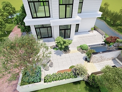 新中式别墅庭院