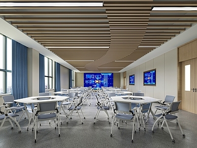 现代简约教室 现代智慧教室