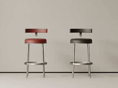 极简吧椅 现代中古吧椅 复古吧椅 极简布艺吧凳 侘寂木吧凳 金属吧凳