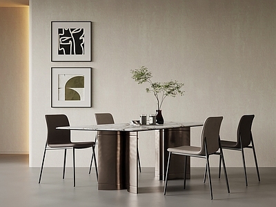 意式极简餐桌椅