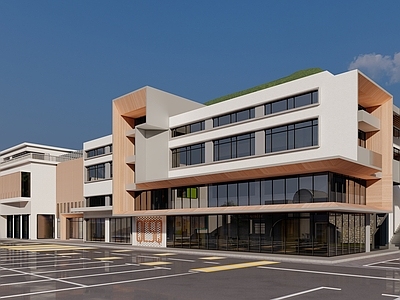 现代简约创业园区 青创园 多层商业办公 创意园 厂房立面改造 厂房更新