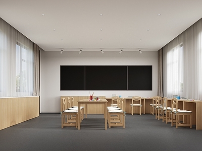 日式极简教室