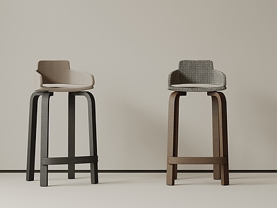 现代简约吧椅 现代中古吧椅 复古吧椅 极简布艺吧凳 侘寂木吧凳 金属吧凳