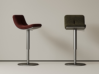 极简吧椅 现代中古吧椅 复古吧椅 极简布艺吧凳 侘寂木吧凳 金属吧凳