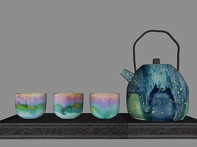 新中式茶具 茶壶 茶杯 茶托