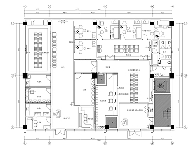 现代医院 社康医院平面图 施工图