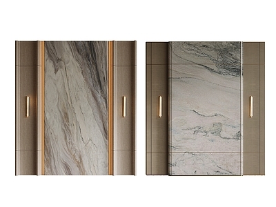 意式轻奢沙发背景墙