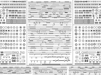 现代灯具图库 灯具图库 施工图
