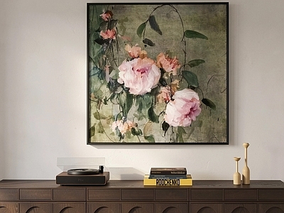 中古风挂画 中古风奶油挂画