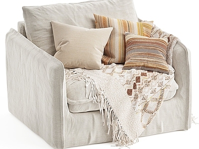 侘寂风单人沙发