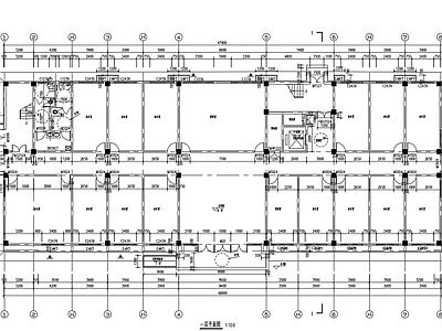 现代新中式办公楼建筑 办公楼平面图 多层办公楼 施工图