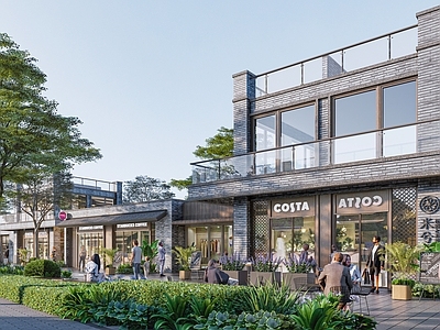 新中式商业街 现代商业街