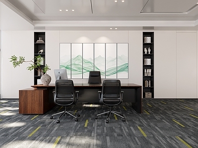 现代简约经理办公室