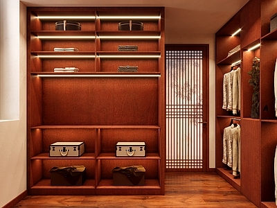 新中式衣帽间