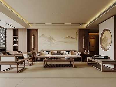 新中式宋式客厅