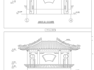 现代亭子 创意亭 施工图