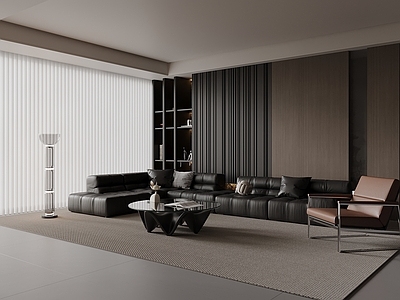 意式极简家居客厅