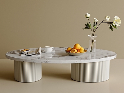 奶油风茶几 茶几摆件