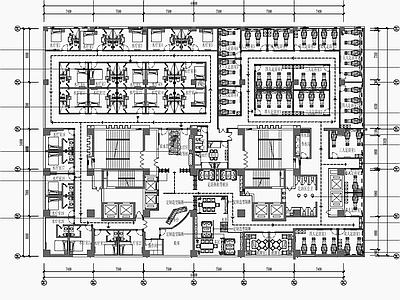 现代轻奢足浴店 足浴 现代休闲中心 养生会所 会所 桑拿房 施工图