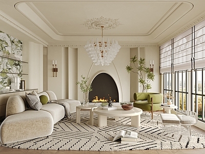 奶油风家居客厅 奶油风家居客厅