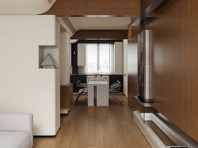 现代简约客餐厅