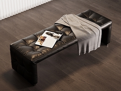 意式极简床尾凳