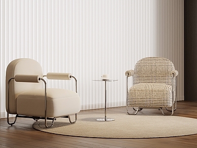 奶油风休闲椅