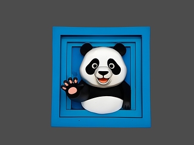 现代卡通风格雕塑摆件 卡通动物雕塑美陈