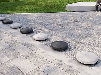 新中式景观石材围挡 入口车挡 文化车挡 特色车挡 景观车挡