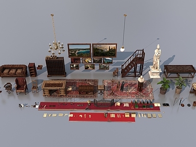 中古风家具展厅 中世纪家具