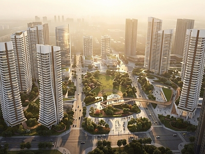 现代鸟瞰规划 风格