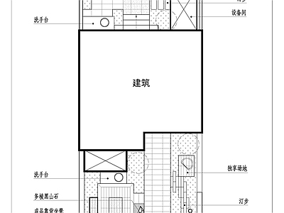 景观平面图 庭院平面图 施工图