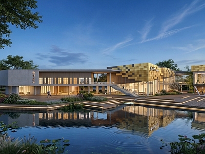 现代售楼处建筑