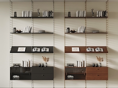 现代简约书架