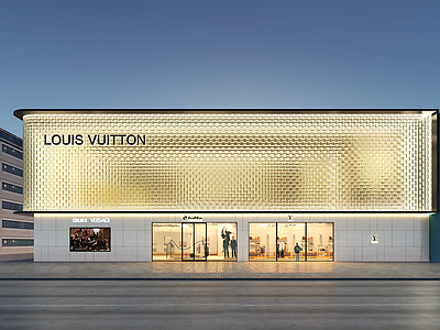 现代奢华专卖店 商业橱窗 商业灯箱 灯箱 磨砂玻璃