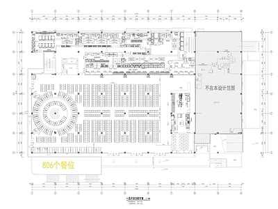 现代食堂 大学食堂 员工食堂 学校食堂 施工图